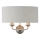 Endon 94403 - Sienas lampa HIGHCLERE 2xE14/40W/230V pelēka/matēts hroms