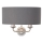 Endon 94406 - Sienas lampa HIGHCLERE 2xE14/40W/230V tumši pelēka/spīdīgi hromēts