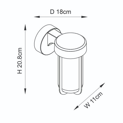 Endon 94990 - LED vannas istabas sienas gaismeklis LED/8W/230V IP44 2700K matēts hroms