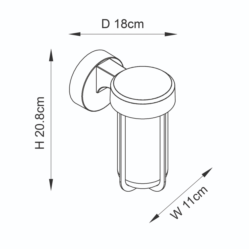 Endon 94990 - LED vannas istabas sienas gaismeklis LED/8W/230V IP44 2700K matēts hroms