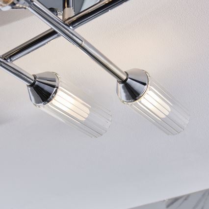 Endon 95045 - Vannas istabas virsapmetuma lustra NATORI 6xG9/3W/230V IP44 spīdīgi hromēts