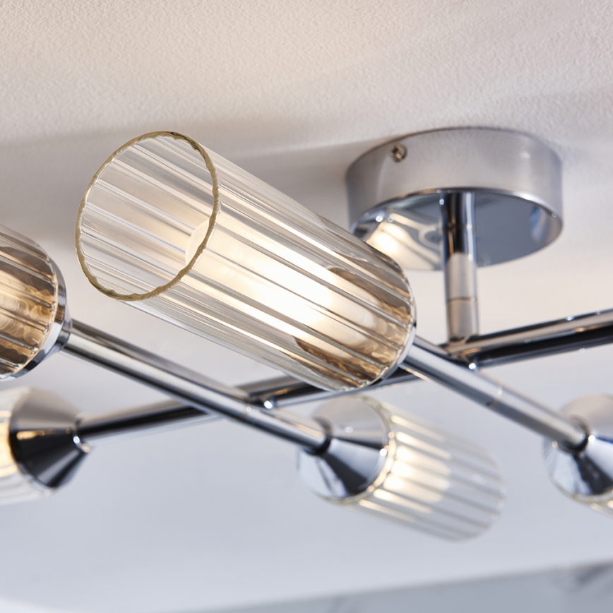 Endon 95045 - Vannas istabas virsapmetuma lustra NATORI 6xG9/3W/230V IP44 spīdīgi hromēts