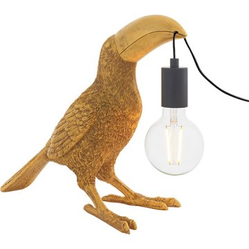 Endon 95077 - Galda lampa TOCO TOUCAN 1xE27/10W/230V zelta