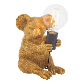 Endon 95082 - Galda lampa KOALA 1xE27/10W/230V zelta
