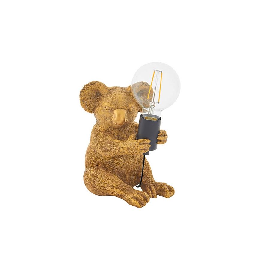 Endon 95082 - Galda lampa KOALA 1xE27/10W/230V zelta