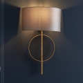 Endon 95210 - Sienas lampa 1xE27/10W/230V, pelēka ar misiņa detaļām