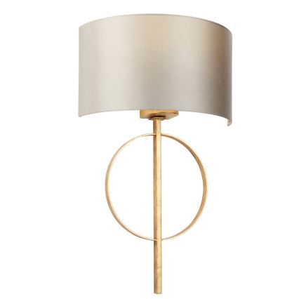 Endon 95210 - Sienas lampa 1xE27/10W/230V, pelēka ar misiņa detaļām