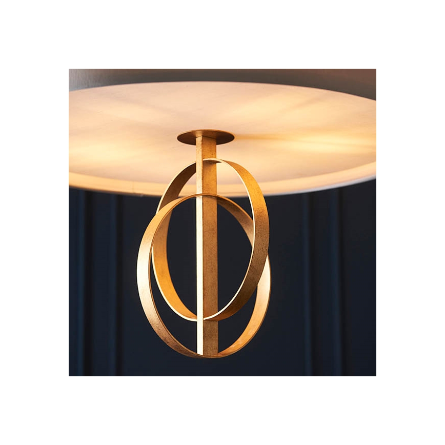 Endon 95211 - lustra ar ķēdi 5xE27/10W/230V Ø 70 cm pelēka/misiņa