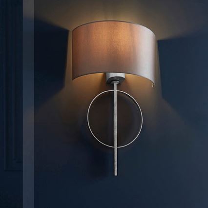 Endon 95214 - Sienas lampa 1xE27/10W/230V pelēka