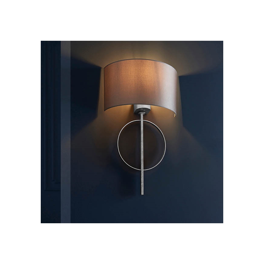 Endon 95214 - Sienas lampa 1xE27/10W/230V pelēka