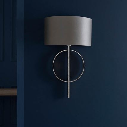 Endon 95214 - Sienas lampa 1xE27/10W/230V pelēka
