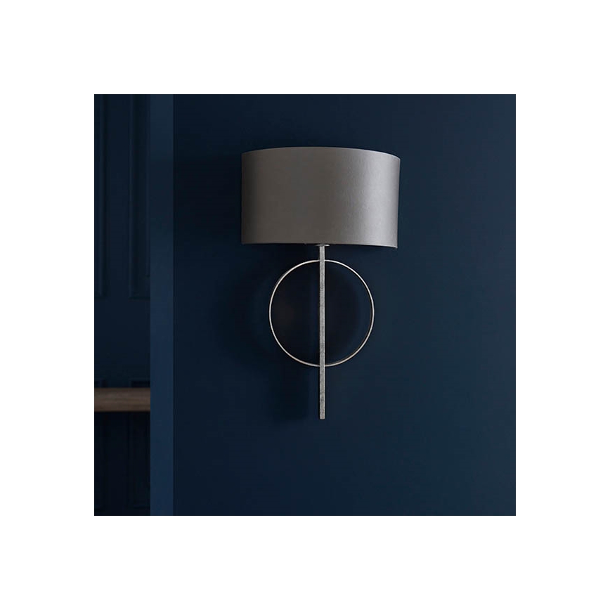 Endon 95214 - Sienas lampa 1xE27/10W/230V pelēka
