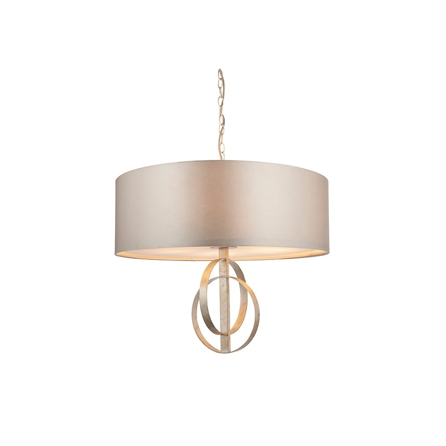 Endon 95215 - Lustra ar ķēdi 5xE27/10W/230V Ø 70 cm pelēka