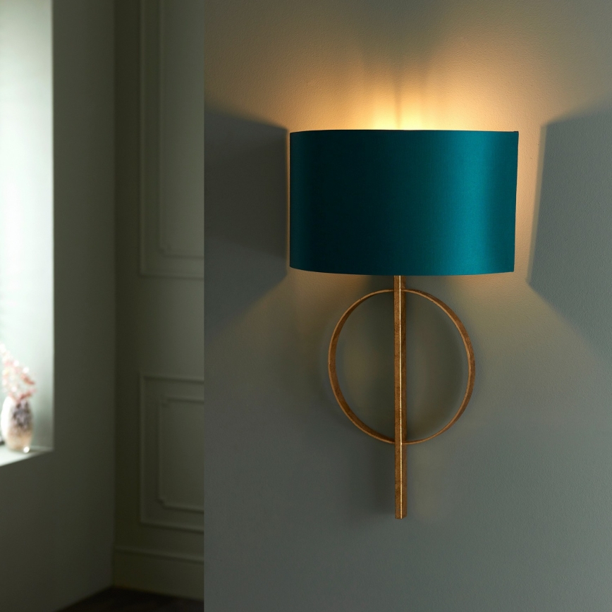 Endon 95218 - Sienas lampa 1xE27/10W/230V zila/misiņš
