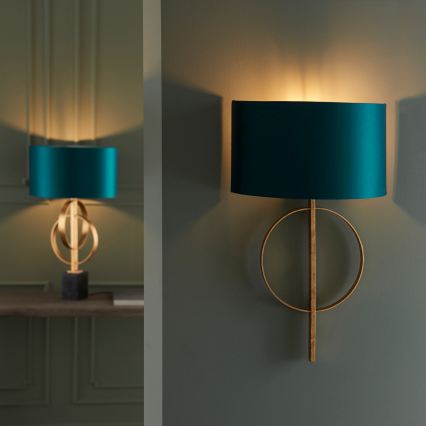 Endon 95218 - Sienas lampa 1xE27/10W/230V zila/misiņš