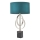 Endon 95225 - Galda lampa 1xE27/10W/230V zila/pelēka/melna