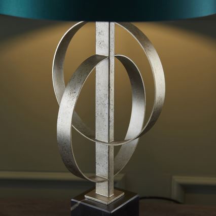 Endon 95225 - Galda lampa 1xE27/10W/230V zila/pelēka/melna