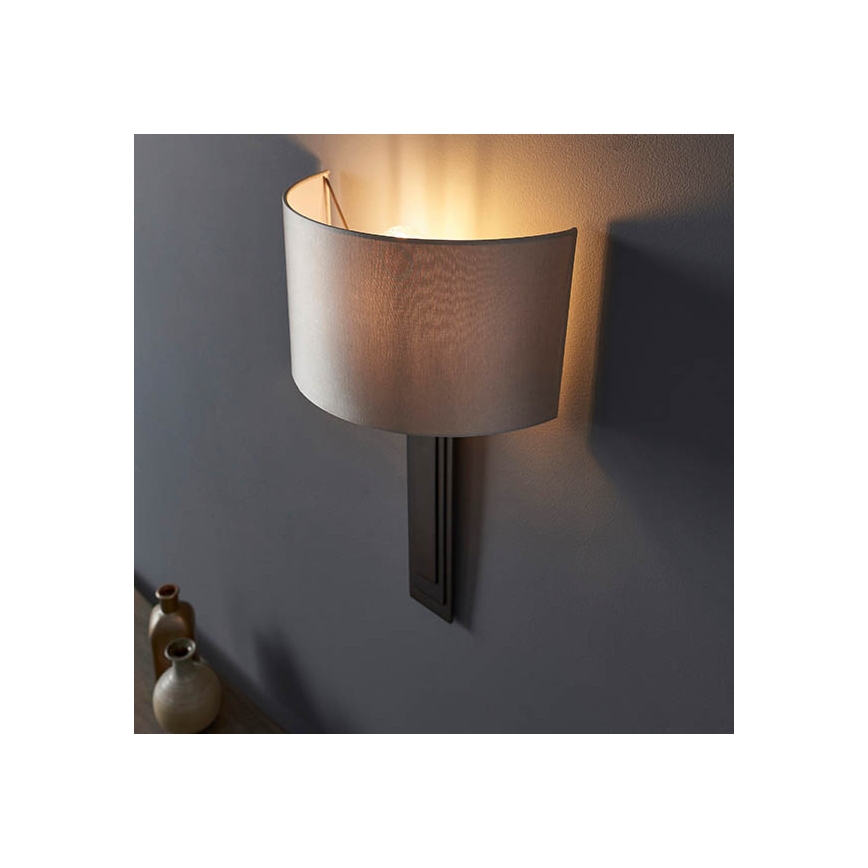 Endon 95271 - Sienas lampa CARLTON 1xE27/10W/230V bronza
