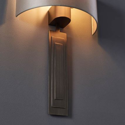 Endon 95271 - Sienas lampa CARLTON 1xE27/10W/230V bronza