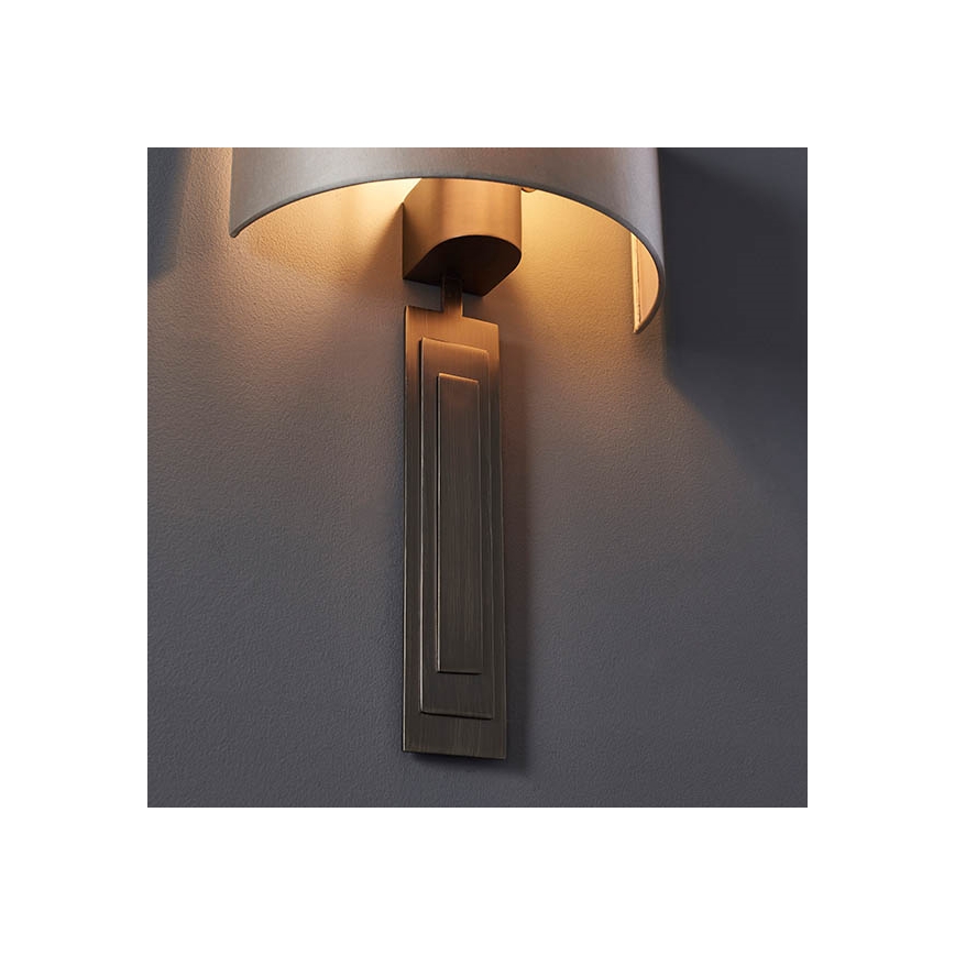 Endon 95271 - Sienas lampa CARLTON 1xE27/10W/230V bronza