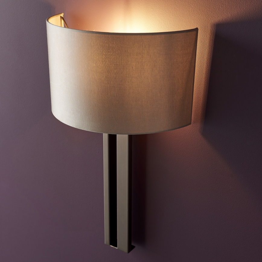 Endon 95449 - Sienas lampa 1xE27/10W/230V bēša/matēts hroms