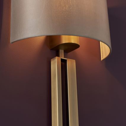 Endon 95452 - Sienas lampa 1xE27/10W/230V bēša/zelta