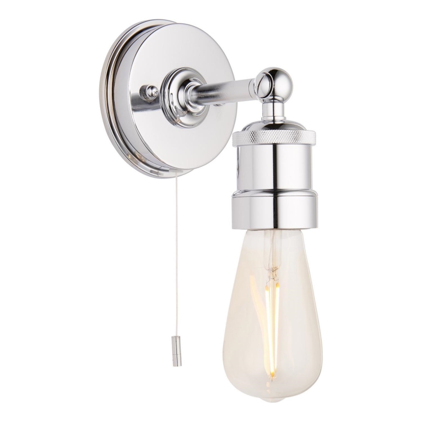 Endon 95505 - Vannas istabas sienas gaismeklis MILLER 1xE27/6W/230V IP44 spīdīgs hroms
