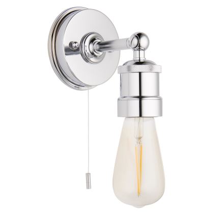 Endon 95505 - Vannas istabas sienas gaismeklis MILLER 1xE27/6W/230V IP44 spīdīgs hroms