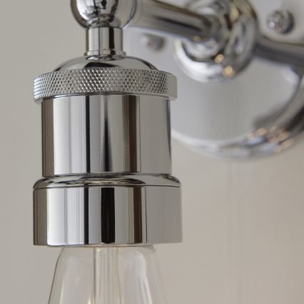 Endon 95505 - Vannas istabas sienas gaismeklis MILLER 1xE27/6W/230V IP44 spīdīgs hroms