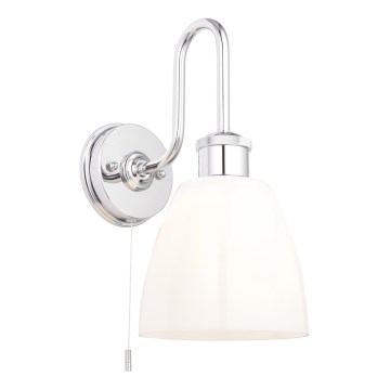 Endon 95506 - vannas istabas sienas gaismeklis PIPER 1xE27/10W/230V IP44 spīdīgs hroms