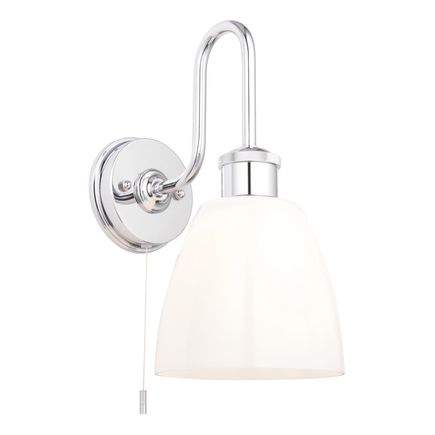Endon 95506 - vannas istabas sienas gaismeklis PIPER 1xE27/10W/230V IP44 spīdīgs hroms