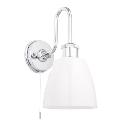 Endon 95506 - vannas istabas sienas gaismeklis PIPER 1xE27/10W/230V IP44 spīdīgs hroms