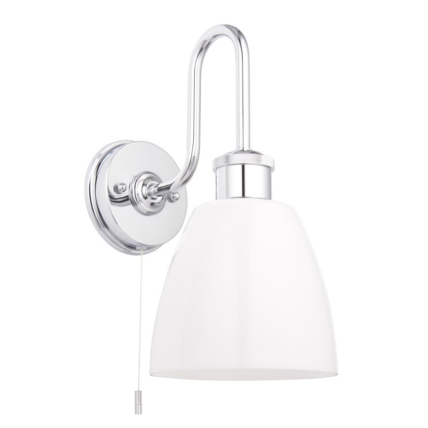 Endon 95506 - vannas istabas sienas gaismeklis PIPER 1xE27/10W/230V IP44 spīdīgs hroms