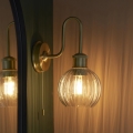 Endon 95507 - Vannas istabas sienas lampa KENDALL 1xE27/10W/230V IP44 misiņš