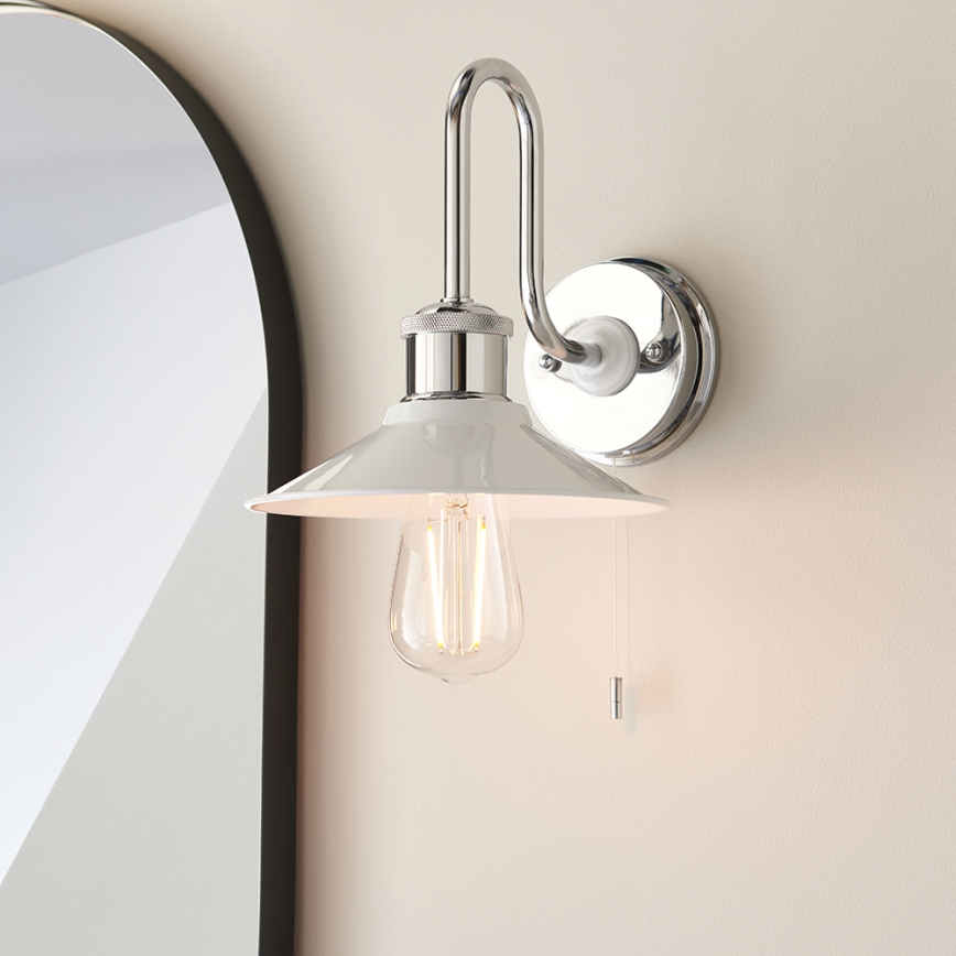Endon 95508 - Vannas istabas sienas gaismeklis MARIS 1xE27/6W/230V IP44 spīdīgs hroms