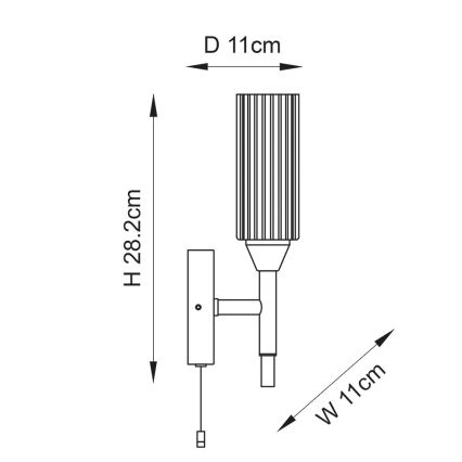 Endon 97171 - Vannas istabas sienas lampa NATORI 1xG9/3W/230V IP44 spīdīgi hromēts