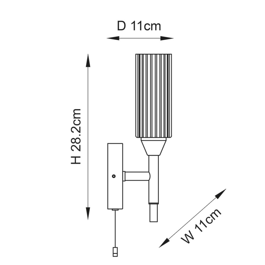 Endon 97171 - Vannas istabas sienas lampa NATORI 1xG9/3W/230V IP44 spīdīgi hromēts
