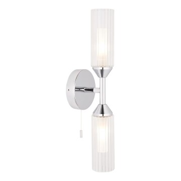 Endon 97172 - Vannas istabas sienas gaismeklis NATORI 2xG9/3W/230V IP44 spīdīgs hroms