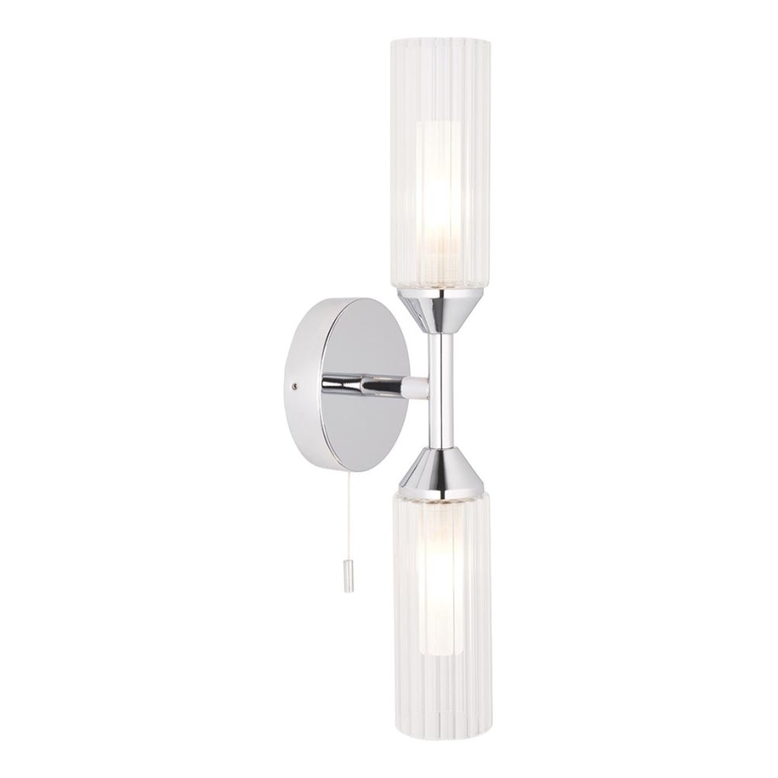 Endon 97172 - Vannas istabas sienas gaismeklis NATORI 2xG9/3W/230V IP44 spīdīgs hroms