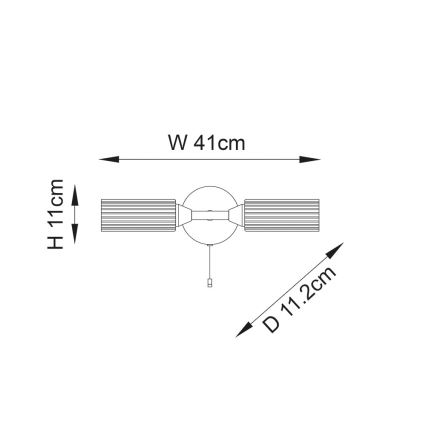 Endon 97172 - Vannas istabas sienas gaismeklis NATORI 2xG9/3W/230V IP44 spīdīgs hroms