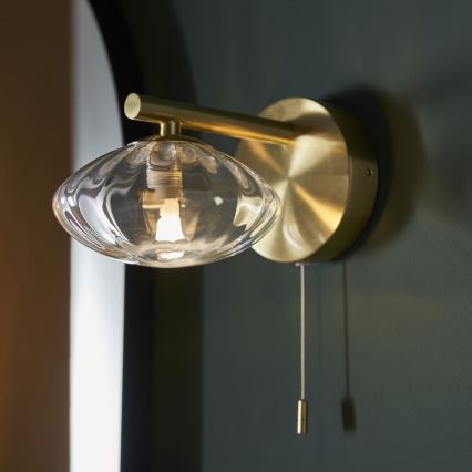 Endon 97182 - Vannas istabas sienas lampa MOBIAS 1xG9/3W/230V IP44 misiņš