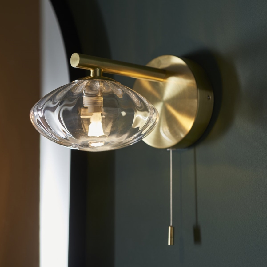Endon 97182 - Vannas istabas sienas lampa MOBIAS 1xG9/3W/230V IP44 misiņš
