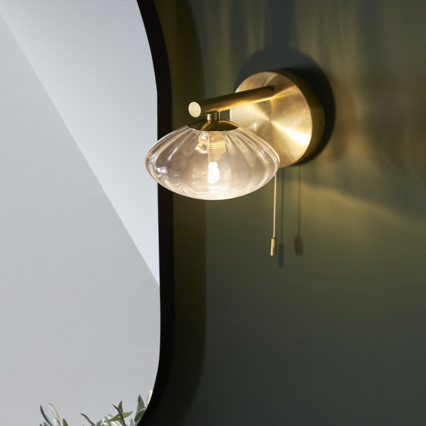 Endon 97182 - Vannas istabas sienas lampa MOBIAS 1xG9/3W/230V IP44 misiņš