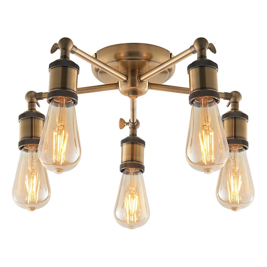 Endon 97244 - Virziena gaismeklis HAL 5xE27/40W/230V misiņš