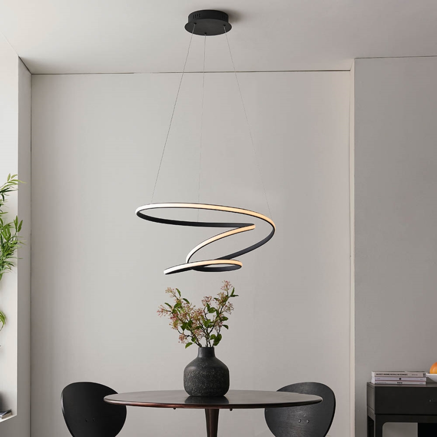 Endon 97632 - LED pakarināmais gaismeklis uz kabeļa DUNE LED/47,5W/230V 3000K melns