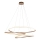 Endon 97645 - Regulējama LED lustra uz kabeļa TWIRL LED/131W/230V 3000K zelta