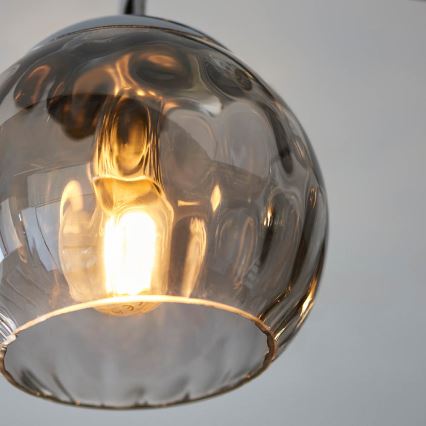 Endon 97971 - Griestu lampa DIMPLE 3xE14/7W/230V spīdīgs hroms/dūmakaini pelēks