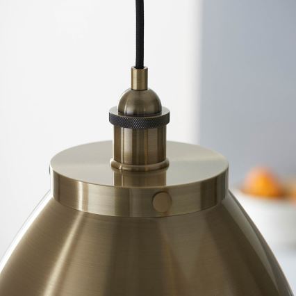 Endon 98744 - Lustra uz vada FRANKLIN 1xE27/10W/230V no misiņa