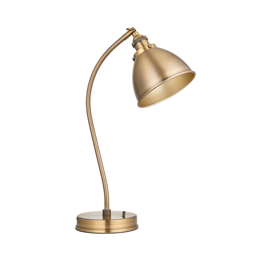 Endon 98747 - Galda lampa FRANKLIN 1xE14/7W/230V misiņš