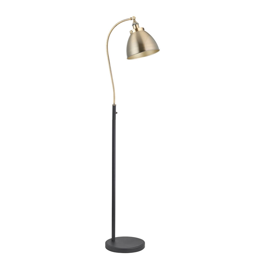 Endon 98748 - Grīdas lampa FRANKLIN 1xE27/10W/230V misiņš/melna